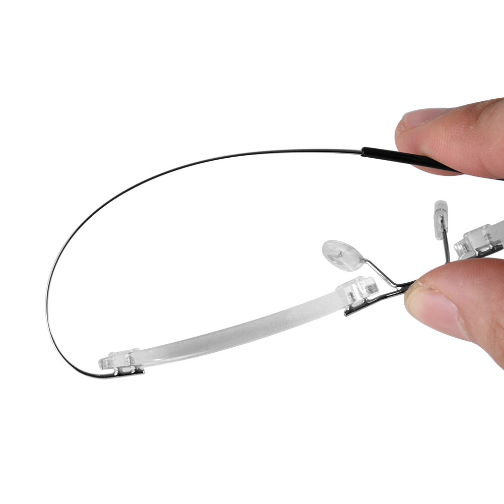 1 Pc Ultralight Titanium Randloze Rechthoekige Leesbril Geheugen Titanium Bril Lenzenvloeistof Oudere Gezondheidszorg Gereedschap