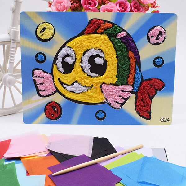 Felt Paper Crafts Material Toys For Children Diy Submarine Kids Kindergarten Handicraft Girl Boy Funny Arts And Craft: DIY Fish