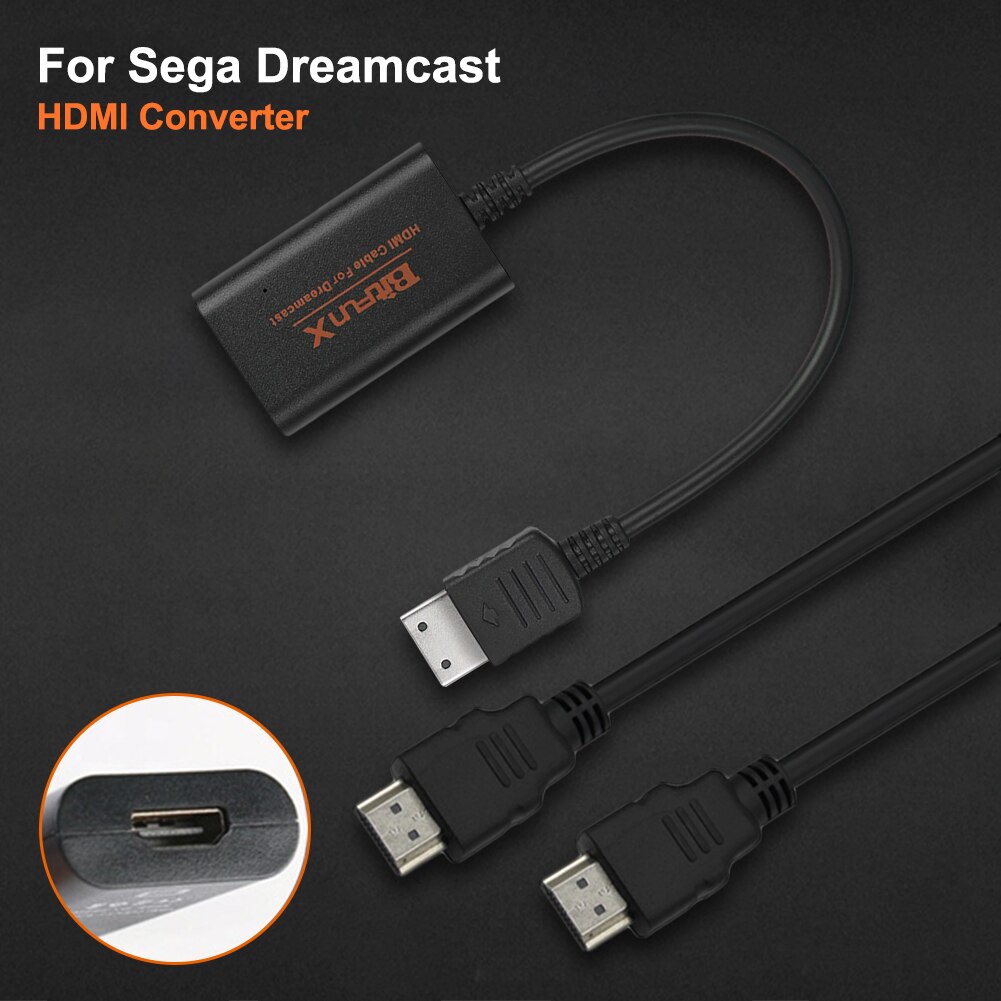 HDMI Adapter For Sega Dreamcast Consoles Dreamcast HDMI/HD-Link Cable Hd Converter Cable For Sega Dreamcast Game Machine