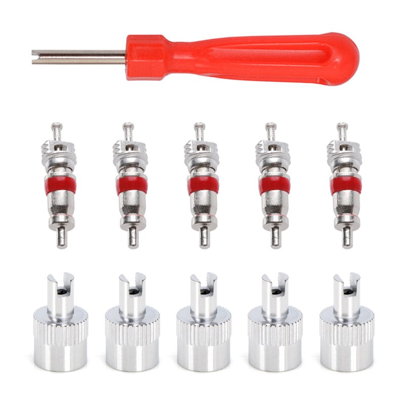 Car Tire Valve Core Removal Tools Kit Valve Core Wrench Screw Driver Zinc Plated Copper for Hyundai Tucson ix35 car accessories