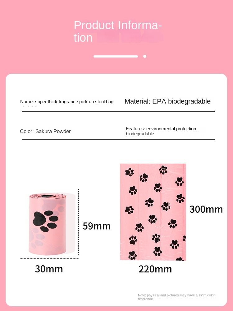 Bolsa para excrementos de perros, bolsa biodegradable para excrementos de perros, bolsas para excrementos de perros sin residuos, bolsa para excrementos de arena para perros, dispensador de bolsas para excrementos de perros