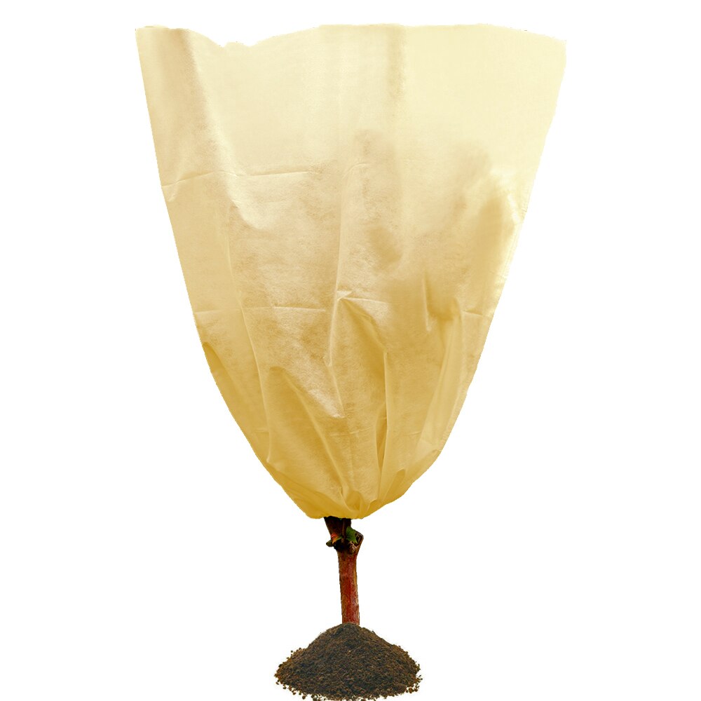 Horticultural Antifreeze Bag Tree Cover Plant Winter Warm Cover Tree Shrub Frost Protection Bag for Yard Garden 100x80/80x60CM