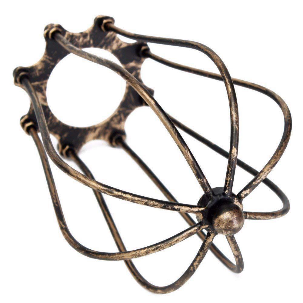 Vintage Style Lamp Cage Rustic State Set of 1/2/3/4 Fixture Metal Wire Cage Lamp Guard Lamp shades Bulb Guard Lamp Cage D30
