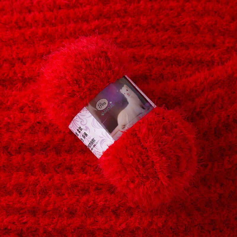 400g/ parti imiteret pels minkgarn langt hår mohair plysgarn til håndstrik uld hækling ekstra blød gør-det-selv kashmir tørklædetråd baby: 5