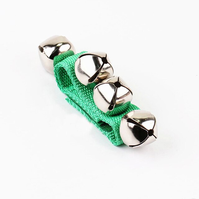 Hochet Musical pour bébé, jouet de poignet de main de bébé, clochette secouant le pied, hochets de pied, jouets mobiles de -né, Percussion, jouet éducatif précoce: dark green