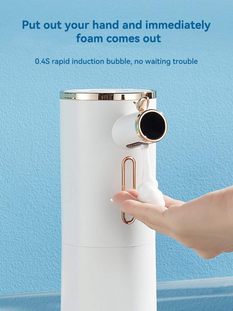 interhasa! Foam Automatic Soap Dispenser Bathroom Touchless Liquid Soap Dispensers With USB Charging Foaming Hand Sanitizer