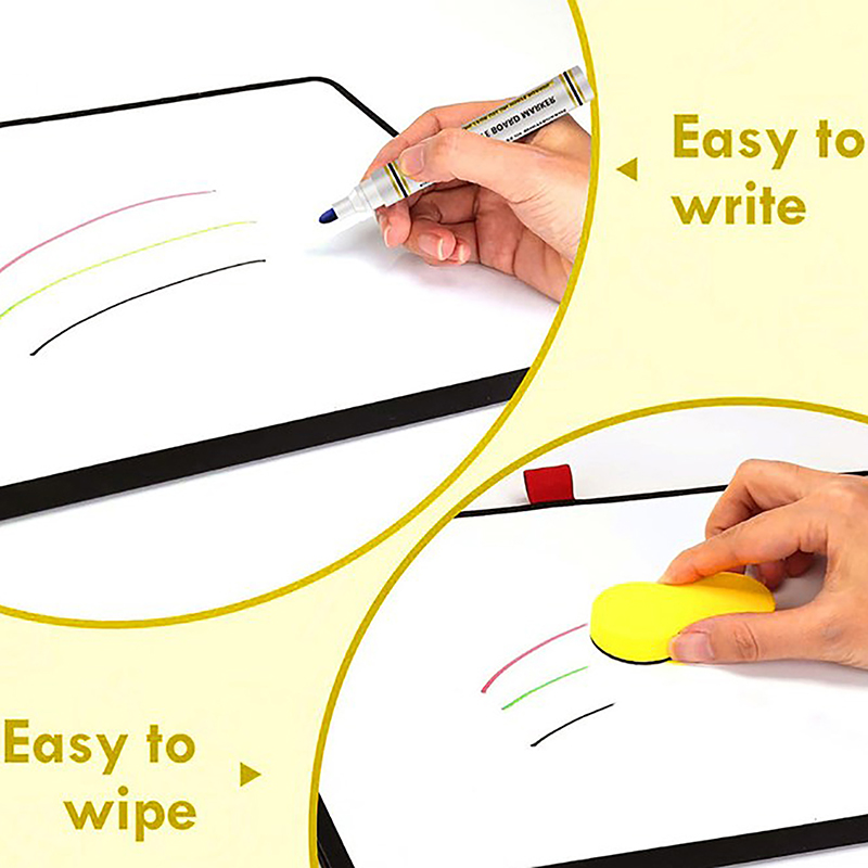 Apagável Whiteboard Caneta Marcador, Dry Erase Marcadores, Escritório e Material Escolar, 4 Cores