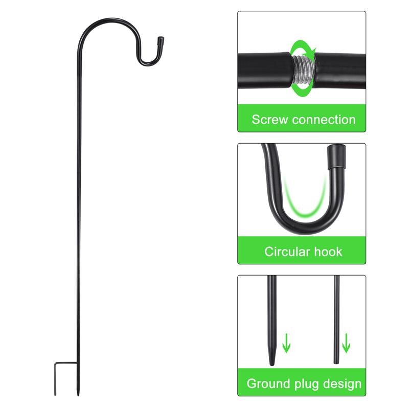 Tuteur Plante,Crochet De Berger De 80mm Pour Plantes,piquet De Jardin,prise De Terre Pour