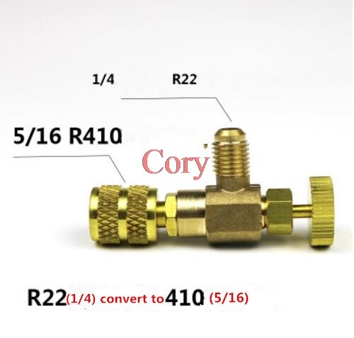1PC R22/R410 Refrigeration Charging Adapter Liquid Addition Accessories Home Refrigerant Retention Control Valve: 22-410