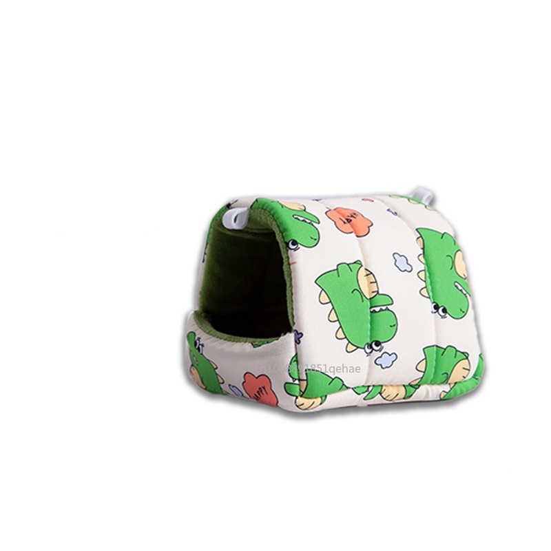 Warm Winter Hamster Nest Cute Cartoon Rabbit Squirrel Mini Cage Guinea Pig Nest Comfortable Small Animal Mice Rat Sleeping Bed