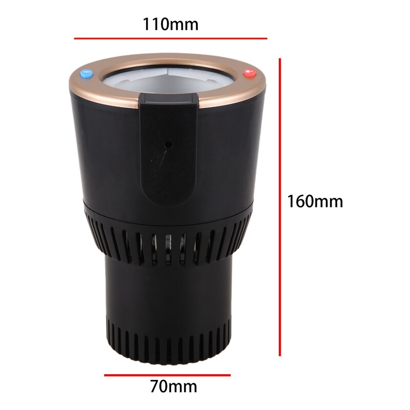 Dc12v auto verwarming koelbeker 2 in 1 auto kantoor beker warmer koeler auto beker mok houder koeldrank drank blikjes
