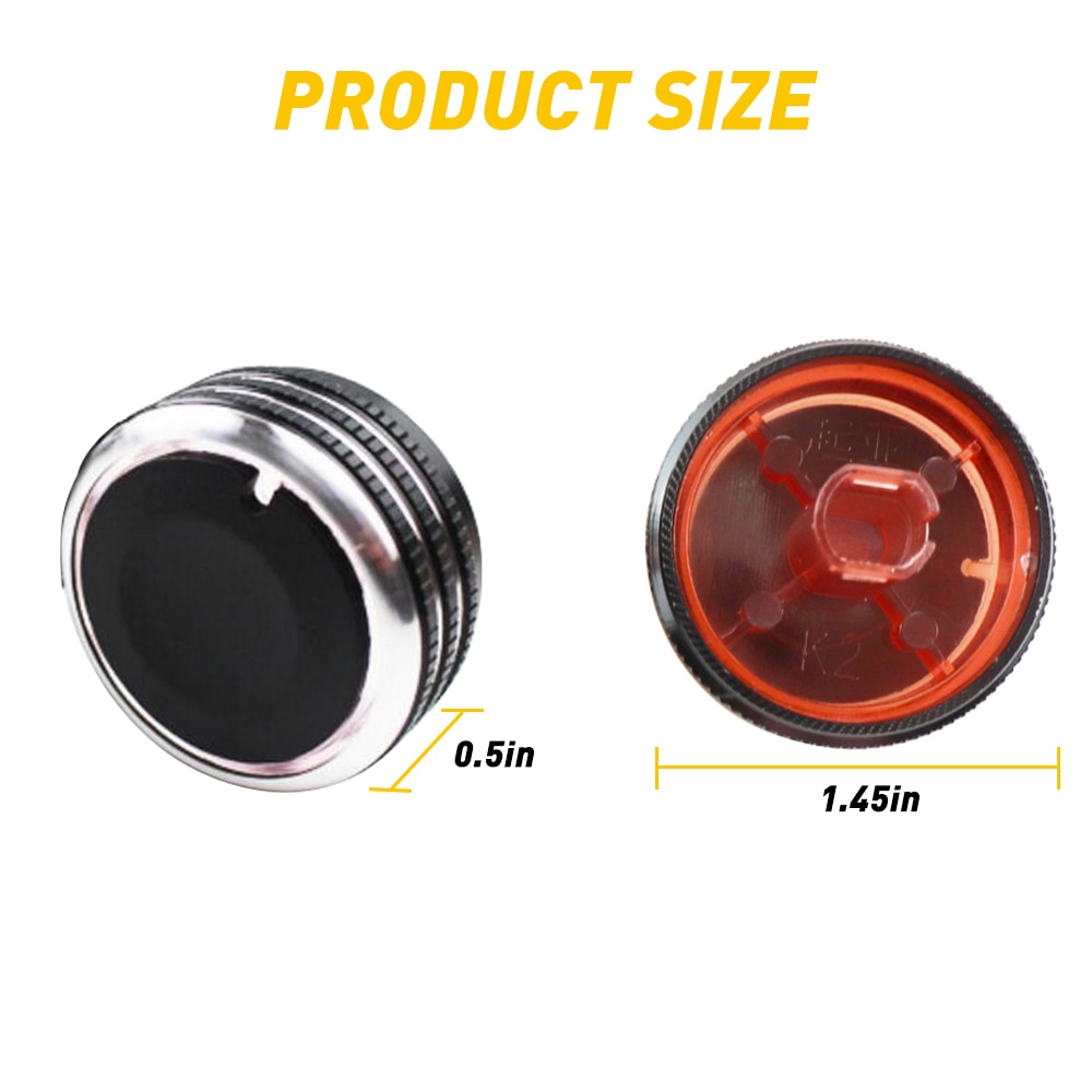2Pcs Car Interior Accessories for Kia Rio K2 KX Cross Air Conditioning Knob Cover Heat Control Switch
