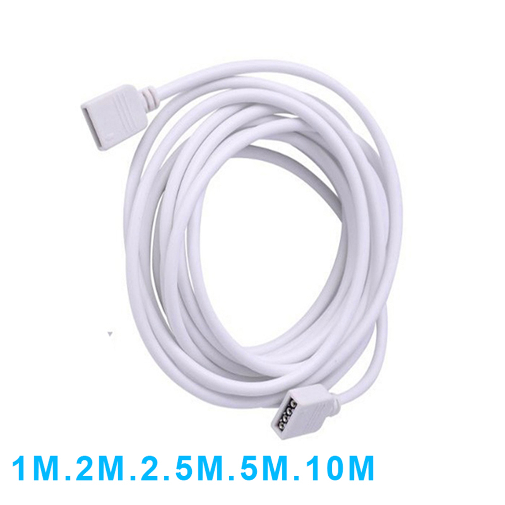 4 Pin Rgb Led Strip Connector Extension Cable Cord Wire Wit Rgb Connector 4 Pin Naald Voor Led Rgb 2835 5050 Licht Strip Kabel
