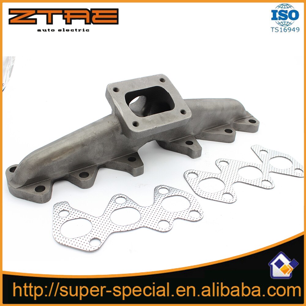 Cast Exhaust Manifold For 1993-1998 Toyot@ Supr@ MK4 2JZGTE 2JZ-GTE 2JZ T4 Flange Cast Iron Turbo Manifold For Le*xus IS300