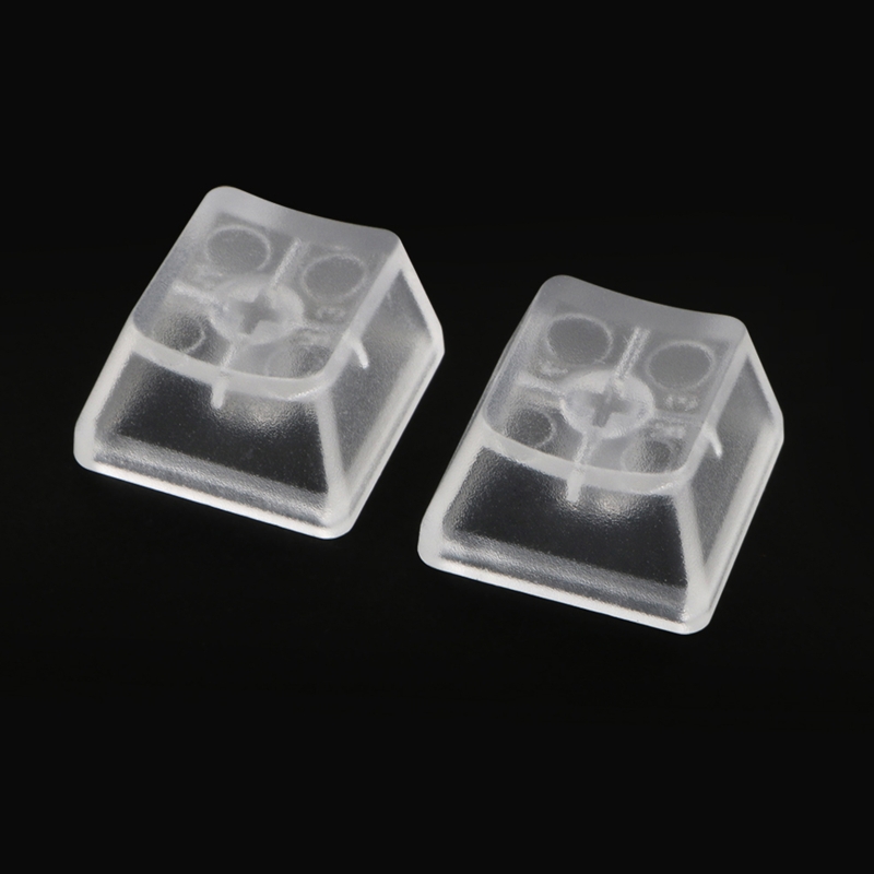 Crystal Keycaps, ABS Backlit Keycaps with Transparent Layer Cherry MX Compatible for Mechanical Keyboards, Full 10 Set