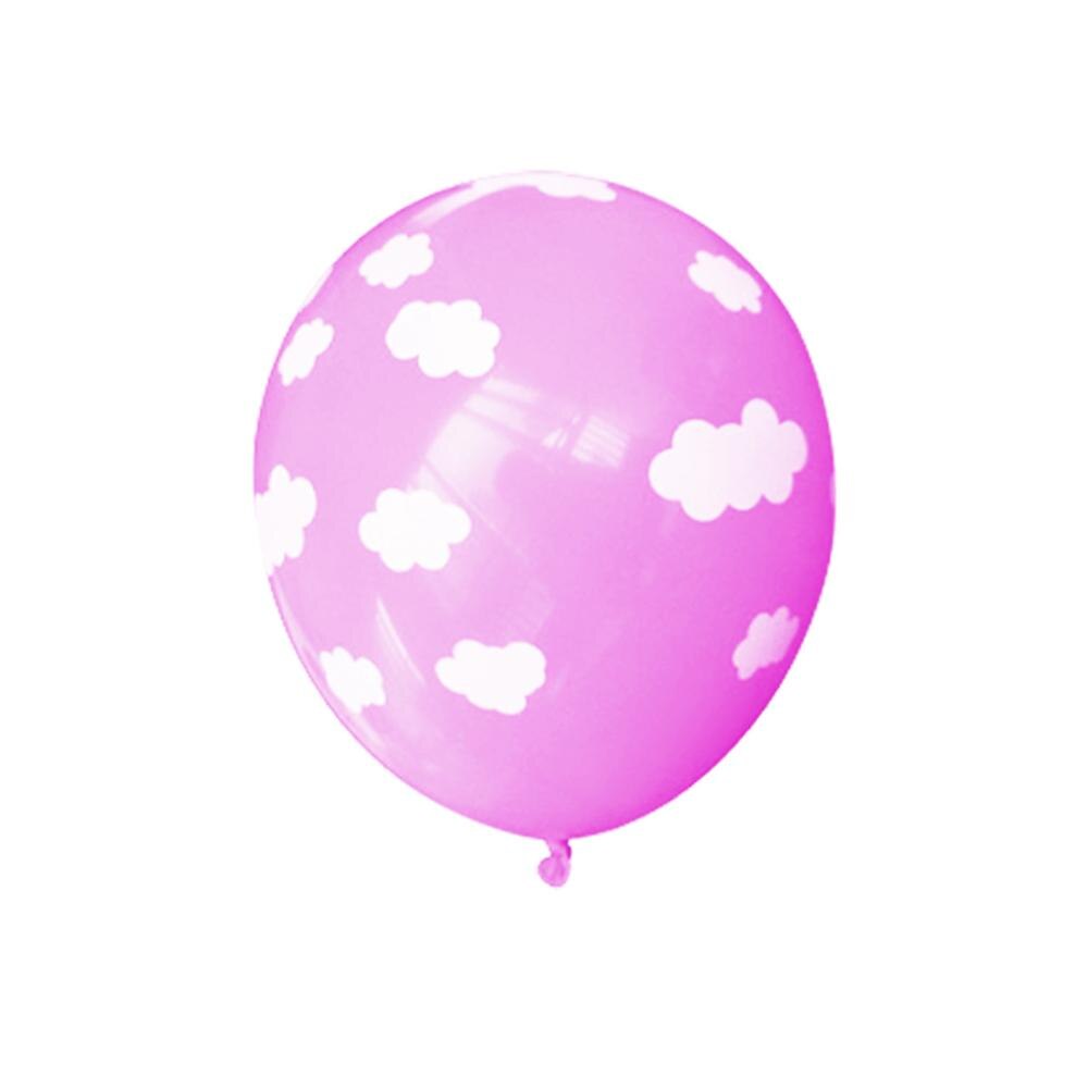 1Pcs Cartoon Regenboog Glimlach Blauwe Wolk Zon Folie Ballon Kids Speelgoed Voor Bruiloft Gelukkige Verjaardag Party Decor Baby douche Globos: Roze