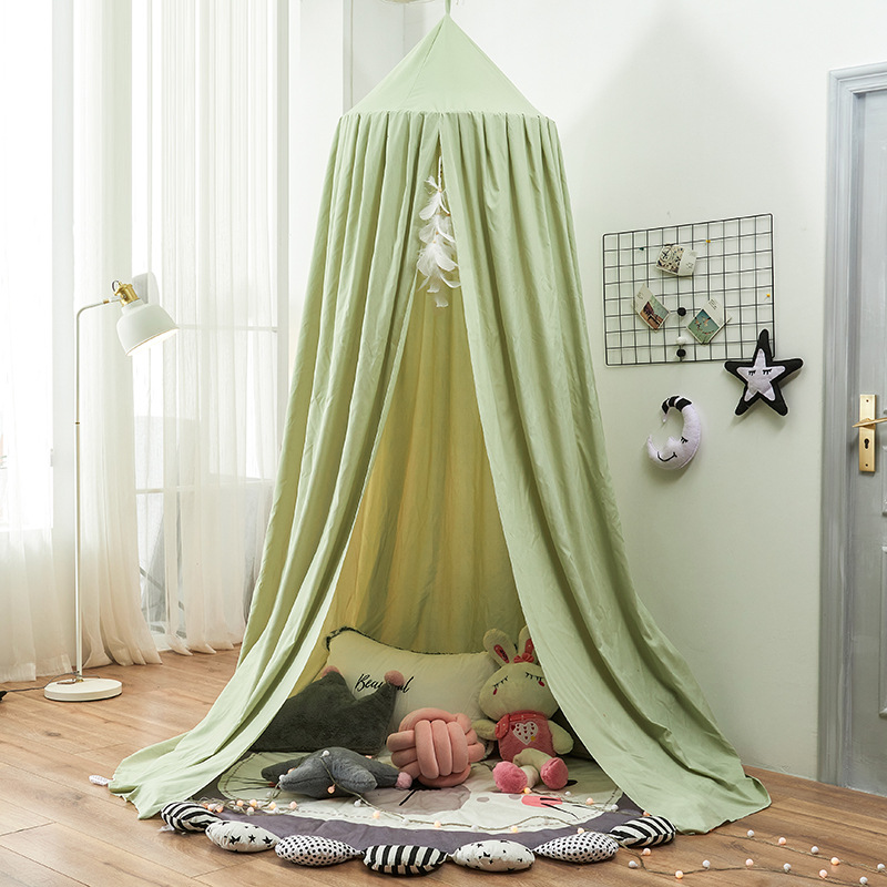Kids Hanging Bed Canopy Baby Mosquito Net for Crib Dome Curtain Baby Mosquito Net Play Tent Children Room Decoration: Clear