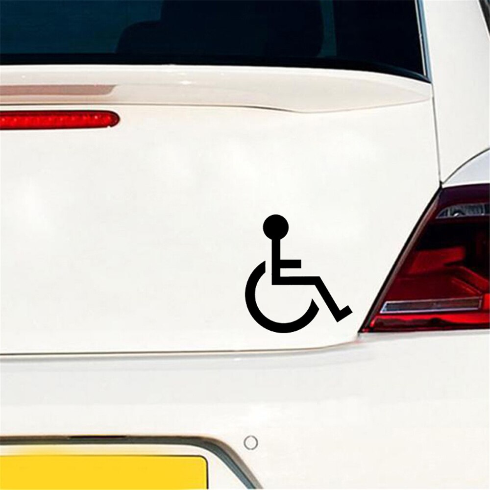 Handicap Symbol Stickers Car Decals Disability Sign For Cars PET Self Adhesive concise