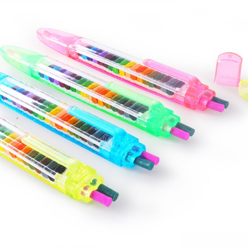 20 colores/piezas lindo Kawaii crayones aceite Pastel color Graffiti pluma para niños pintura dibujo suministros estudiante papelería