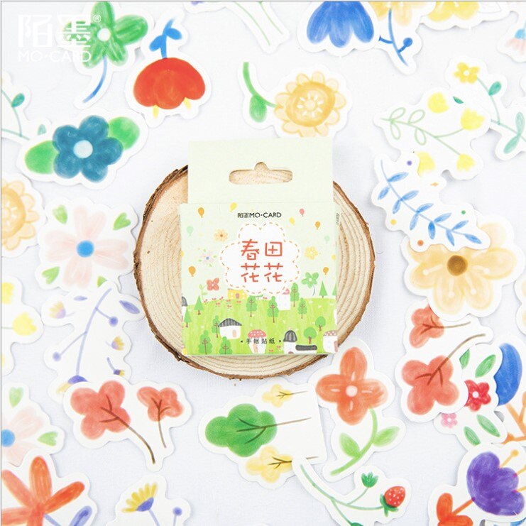 45 stks/pak Briefpapier Stickers Kawaii Dieren Dagboek Planner Decoratieve Mobiele Stickers Scrapbooking DIY Craft Stickers: ChunTianHuaHua