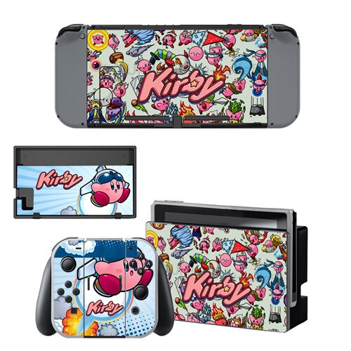 Gioco Kirby Autoadesivo Della Pelle del vinile per NintendoSwitch adesivi skin per Nintend Interruttore NS Console e Joy-Con Controller: YSNS0505