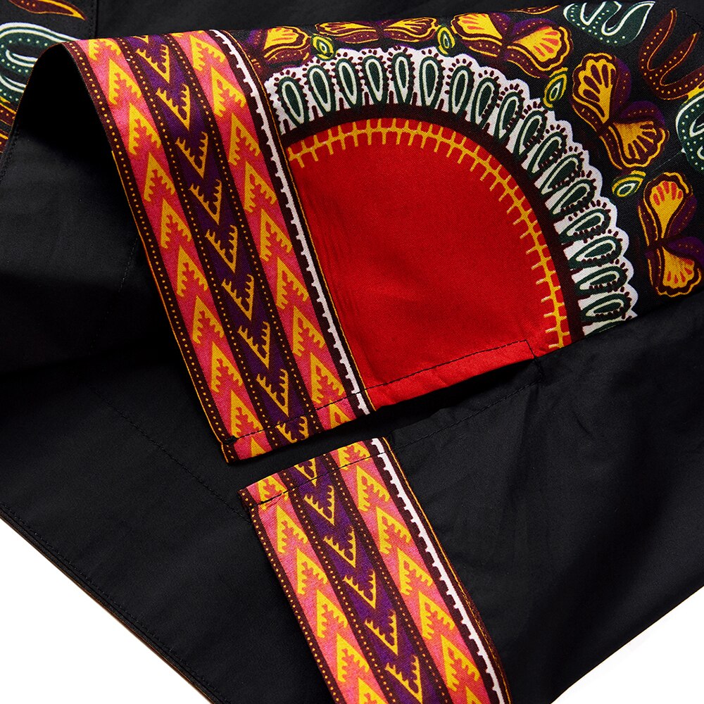 Afrikanske mænd tøj dashikishirt top traditionelt tøj afrikanske mænd dashiki print skjorte herre dashiki tøj plus str.