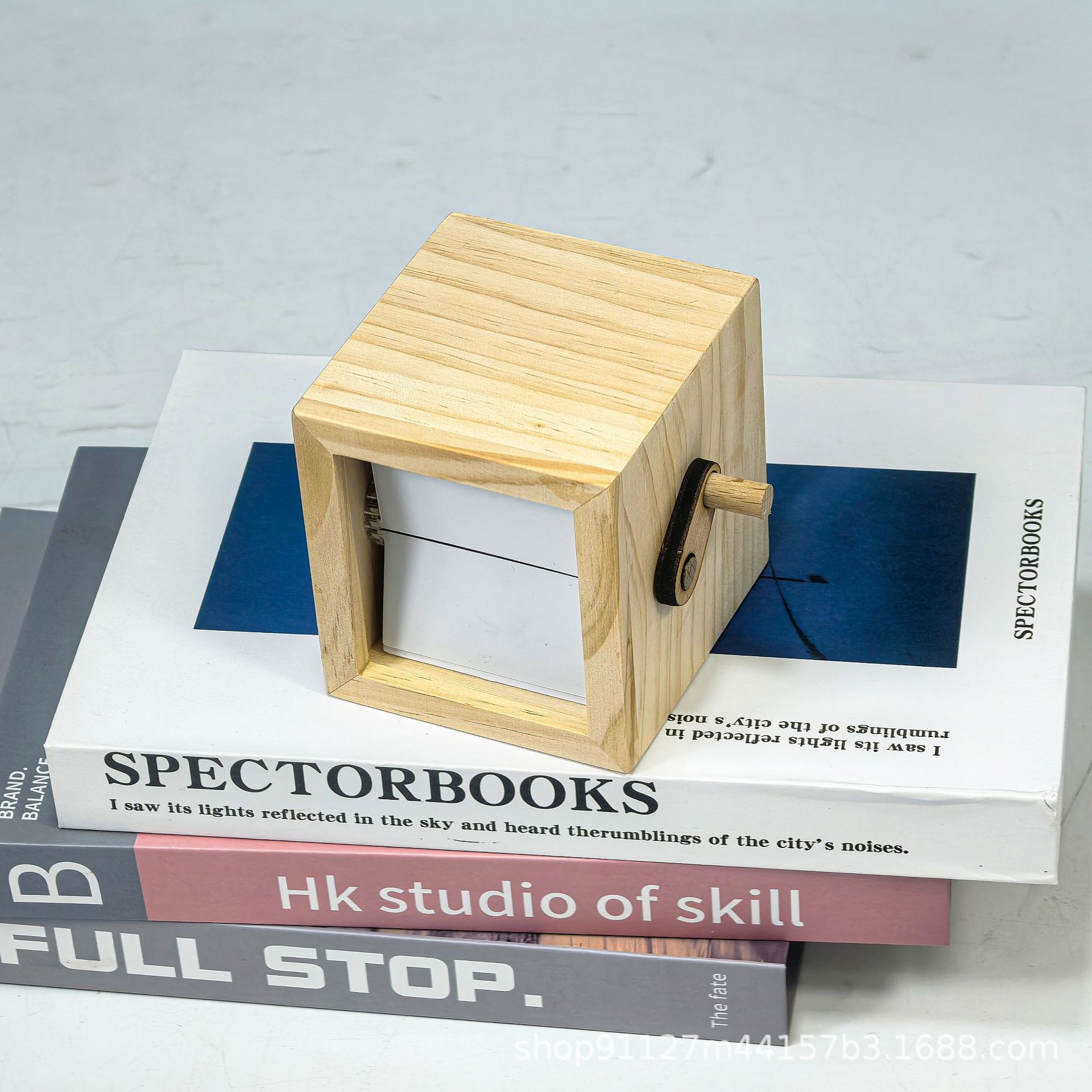 Aangepaste foto flipbook frame animatie machine mechanische handbediende flipbook box fotoalbum met lichte unieke: plum