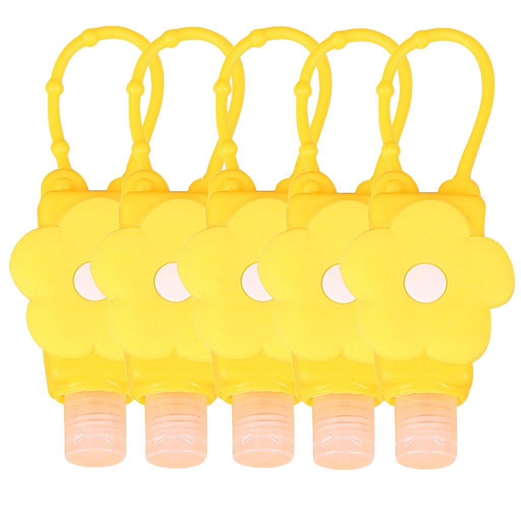 5pc mão desinfetante dispensador pulseira portátil dispensador de mão 30ml pulsera gel hidroalcoólico bonito padrão dos desenhos animados: A