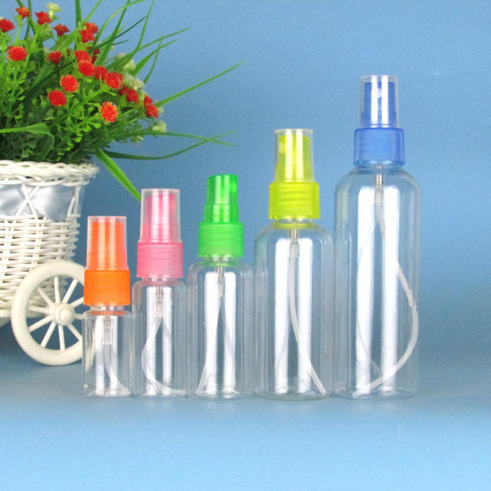 10/20/50/100ml påfyllningsbara sprayflaskor tomma kosmetiska behållare plast atomizer bärbar reseparfymflaska: 100ml