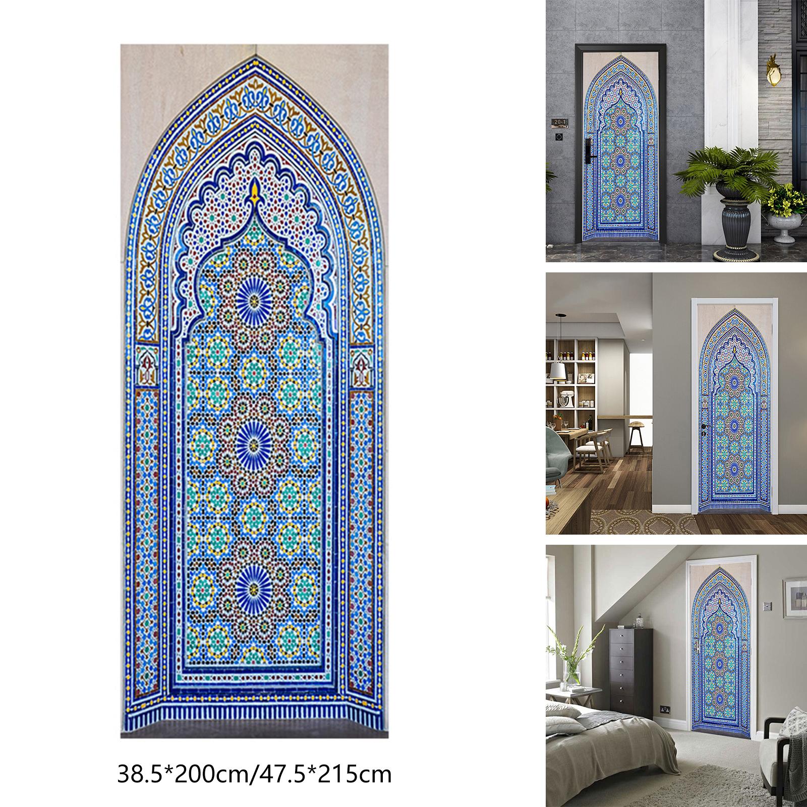 2x Self-Adhesive Door Frame Door Sticker Art Mural for Bedroom Decoration