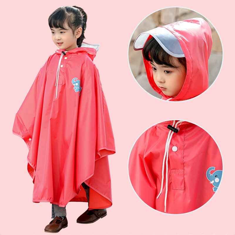 Kocotree Raincoat for Children Cartoon Kids Girls Rainproof Rain Coat Waterproof Poncho Boys Rainwear Kindergarten Baby Rainsuit