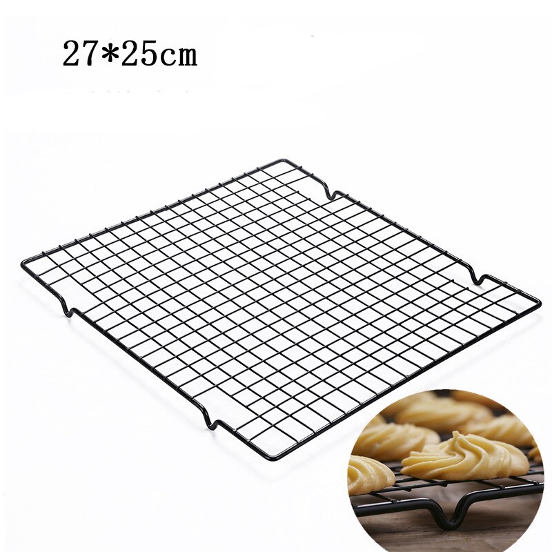 Nonstick Metall Kuchen Kühlung Gestell Netto Kekse Kekse Brot Muffins Trocknen Stand Kühler Halfter Küche Backen Werkzeuge YJN