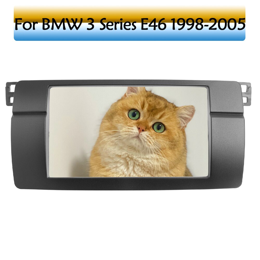 Dubbel din radioram för bmw 3- serie  e46 estereo doble din bilstereo fascia dash kit installera panelplatta adapter 2 din 2 din