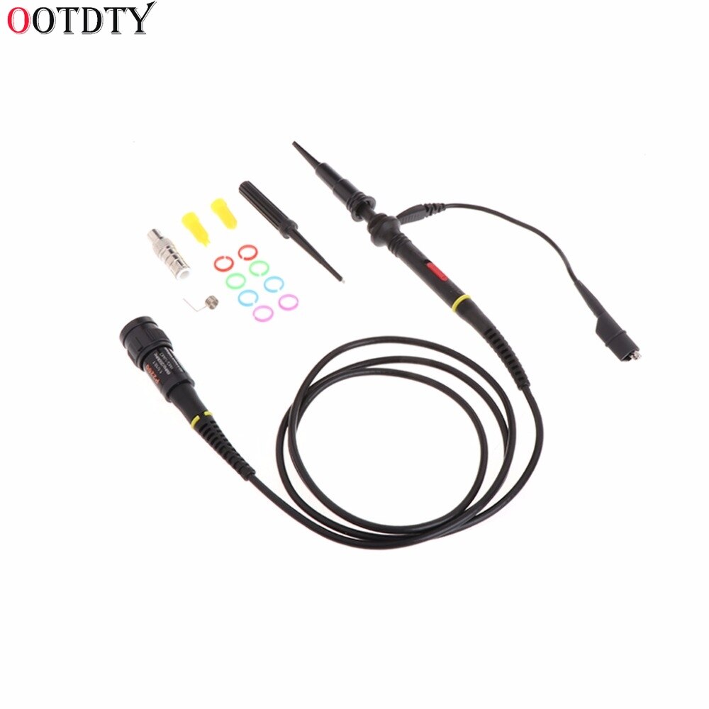 Sonda de osciloscopio de alta precisión, pinza de prueba de cocodrilo con sondas de frecuencia de atenuación ajustable, 1x10 P2200 200MHz