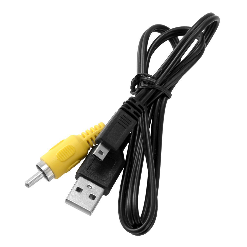 2 in 1 Sports DV Mini Camera USB Data Line Sport Cam Action Camera Leads AV Cable Transimission Data Cable Charging Cable