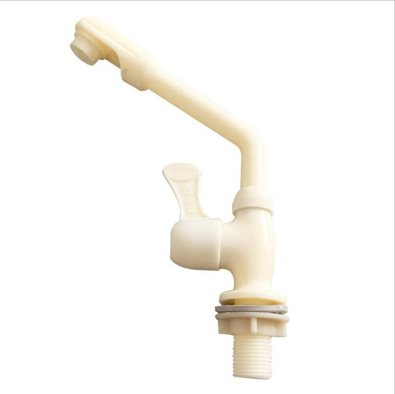 G1/2 zlew z tworzywa sztucznego kran PP pojedyncze zimne kran zlew pojedynczy otwór kuchnia kran