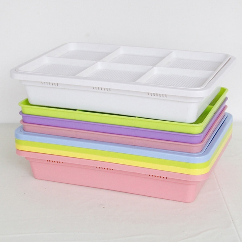Sprouter Nursery Tray Double-layer Soilless Culture Beans Hydroponic Nursery Tray Garden Supplies Hidroponia Seedling Trays