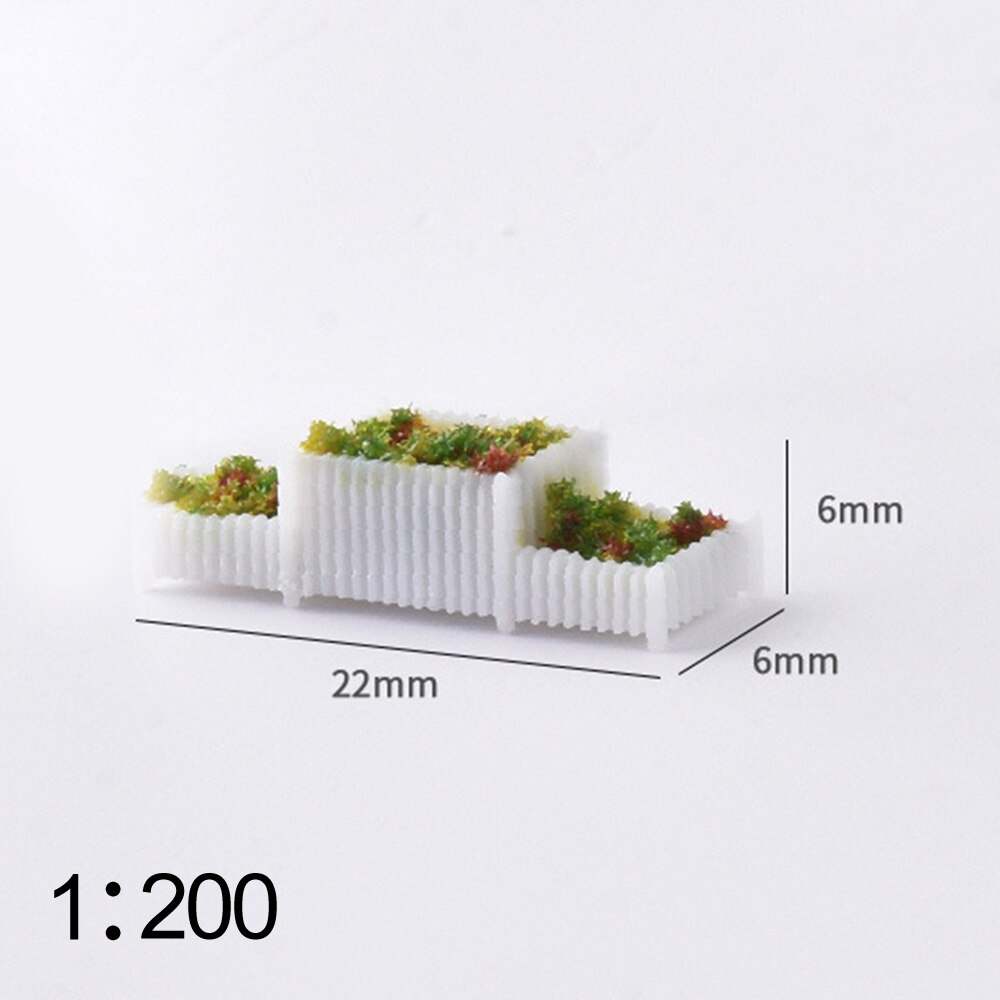 5Pcs DIY Sand Table Template Layout Material Road Park Flowerbed Miniature Scenery Booth Flowerbed Model