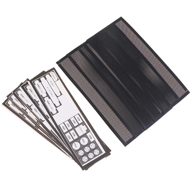 5PCS PVC Dust Filter Universal DIY Shield Back Plate For Computer Chassis I/O Baffle Dust sheet Computer cleaning protections