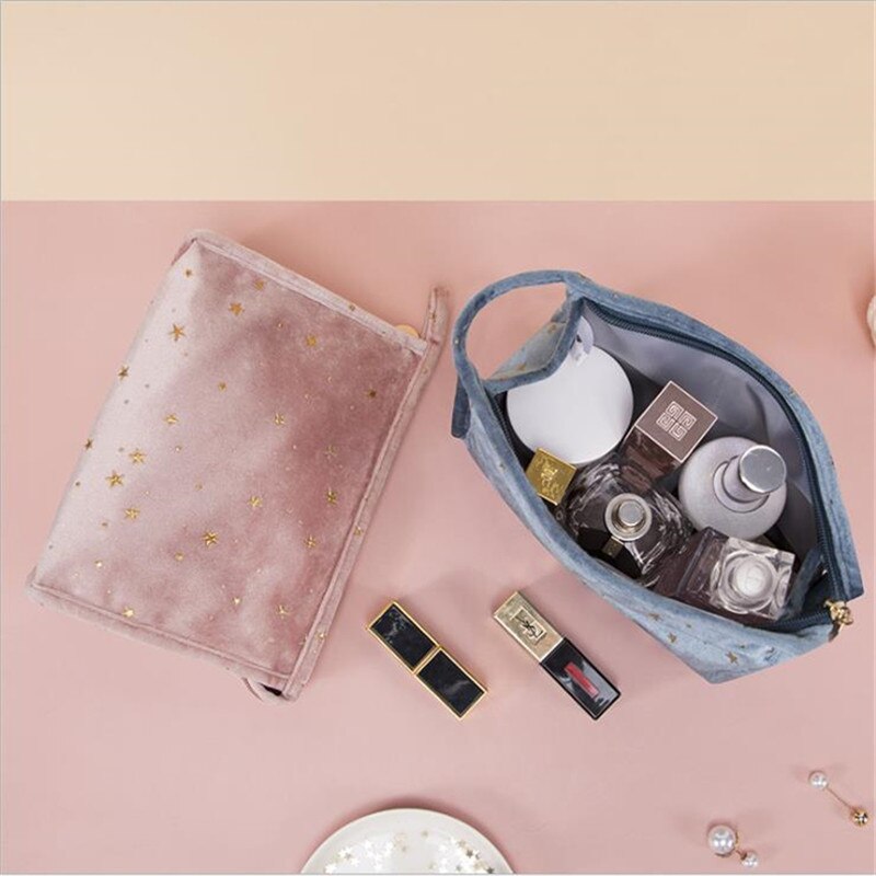 Vrouwelijke Make-Up Tas Neceseries Cosmetische Gevallen Reizen Fluwelen Toiletartikelen Organizer Waterdichte Opslag Wassen Handtassen Sac Maquillage