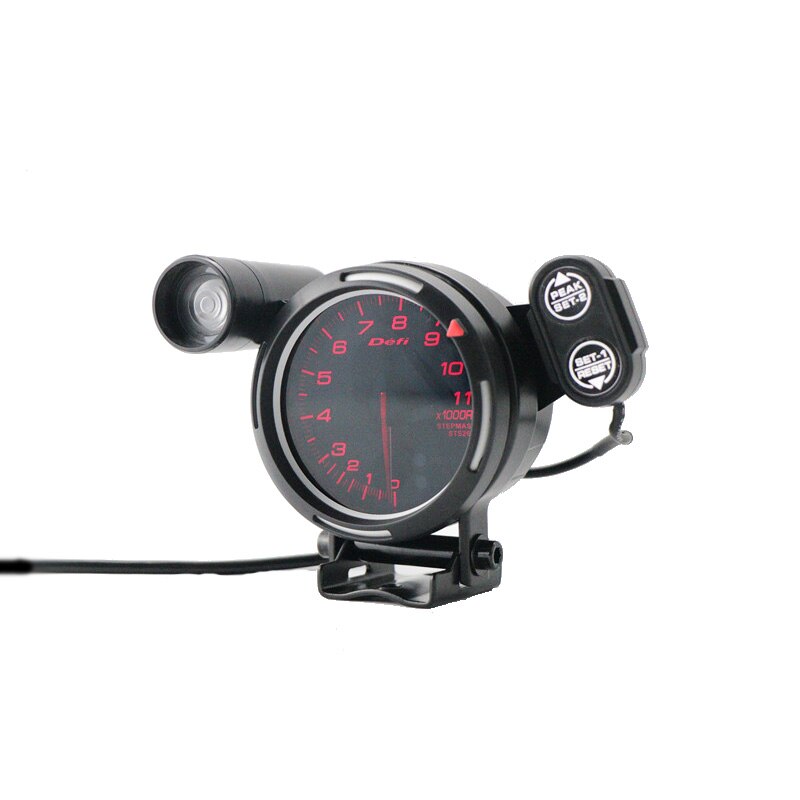 Defi Advance BF Tachometer Gauge 3.75 Inch 80mm 7 Colors 0-11000 RPM Meter Stepper Motor RPM Gauge with Shift Light for Auto Car