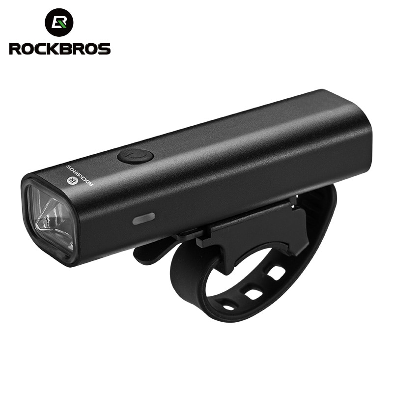 ROCKBROS Fiets Licht USB Charge Regendicht Veiligheid Voorlamp Fietsen Ultralight Zaklamp Outdoor Night-riding Bike Apparatuur
