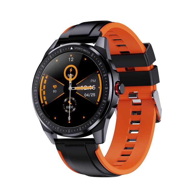 Robotsky SN88 Smartwatch - Bluetooth 5.0 Call, Fitness Tracker, Heart Rate Monitor, 1.28" Touchscreen: Orange