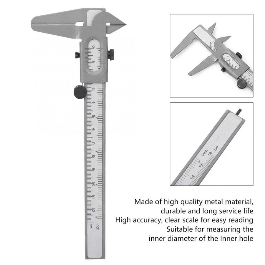 Hoge Metalen Schuifmaat Handleiding Meten Schuifmaat Gereedschap Micrometer Heerser