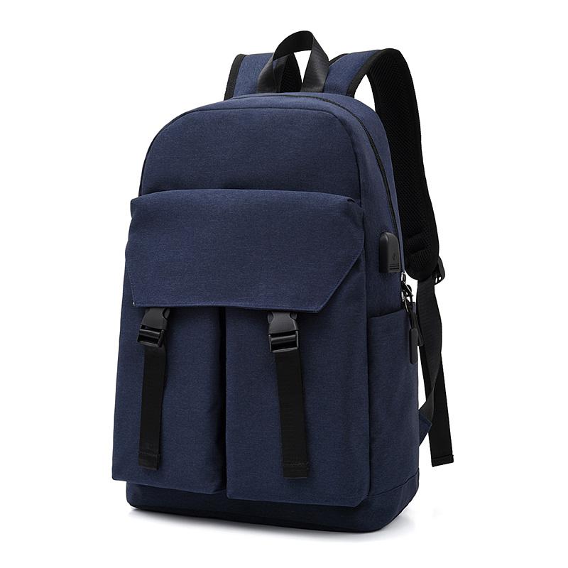 Negócios 15 polegada portátil mochila impermeável anti-roubo mochila mochila escolar mochila para homens plecaki meskie: Blue