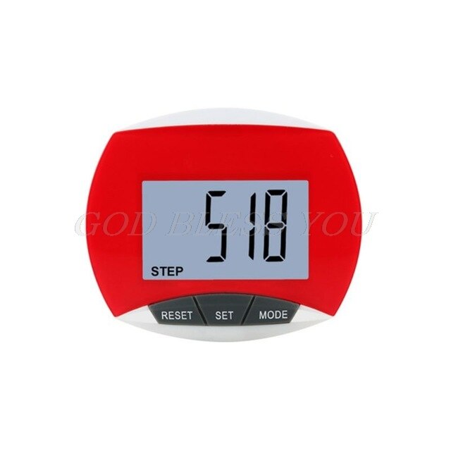 Step Counter Fitness Digital Pedometer Waterproof Step Movement Calories Counter A69A: R