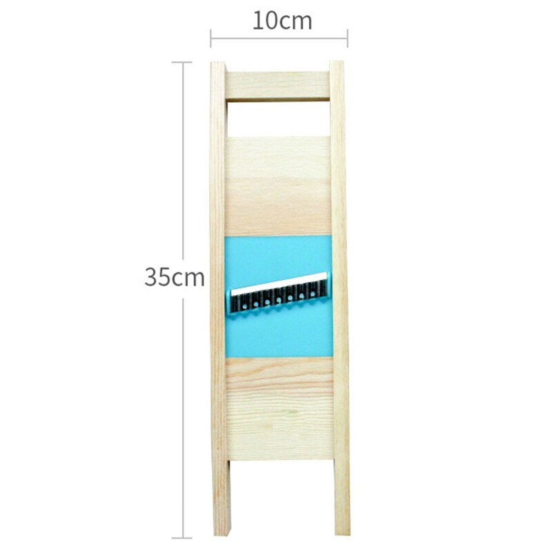 Solid Wood Potato Grid Slicer Potato Net Flower Vegetable Slicer Corrugated Flower Cutter Wave knife Potato Grid Slicer