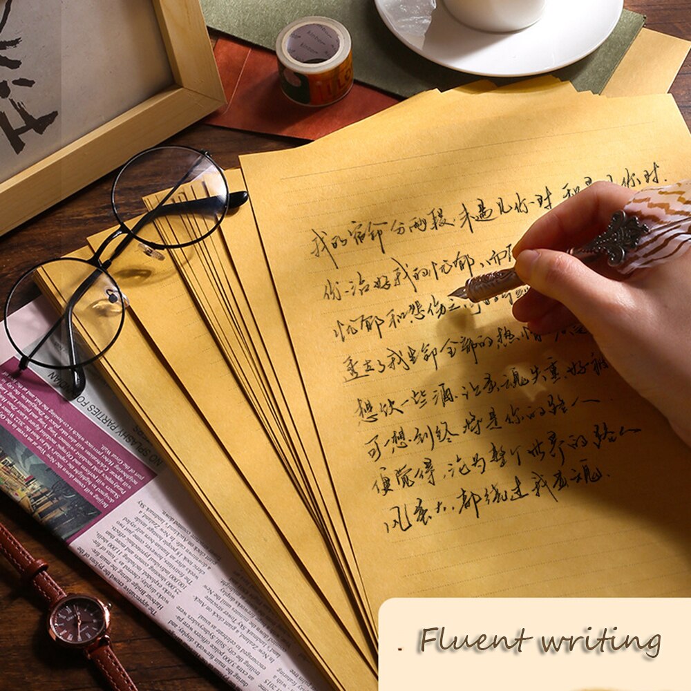 50 sheets Vintage Writing Letter Paper Kraft Paper Romantic Note Ccraft Paper Painting Packaging Paper Stationery