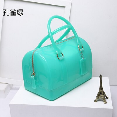 Estate Dolce Della Caramella Della Gelatina Del Silicone Borse Della Borsa Delle Donne Casual Tote Borse Delle Signore di Spalla Crossbody Borse Da Spiaggia Ragazze di Sesso Femminile Bolsos: Green