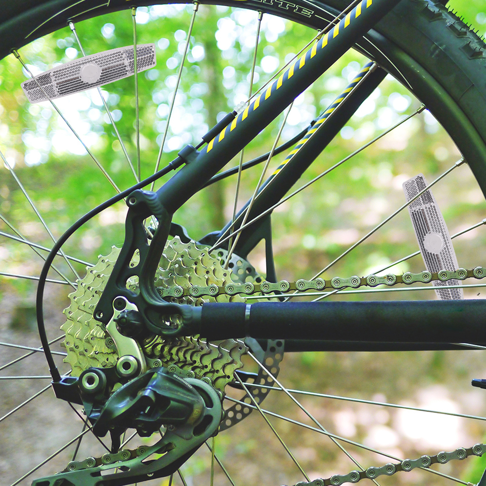 Rennrad Warnung Speichen Reflektor Stahl Draht Lampe Warnung Bänder MTB Fahrrad Felge Reflektierende Berg Clips
